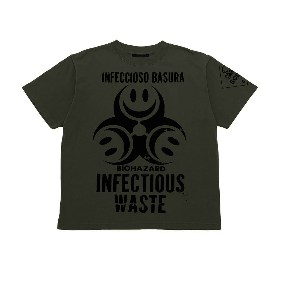 INFECTIOUS WASTE T-SHIRT (ARMY GREEN)