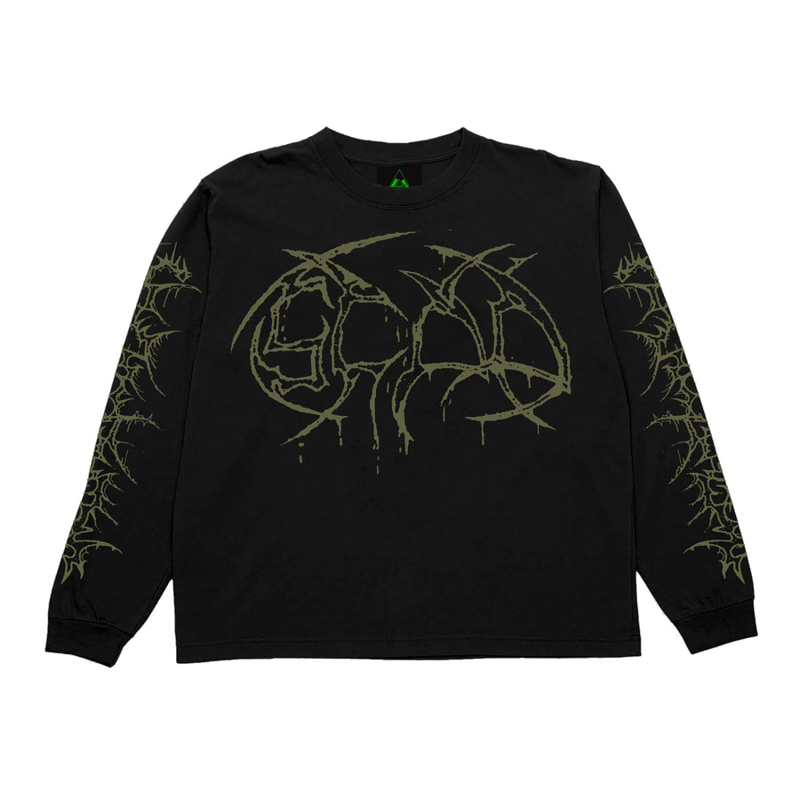 ROUGH L/S T-SHIRT (BLACK)