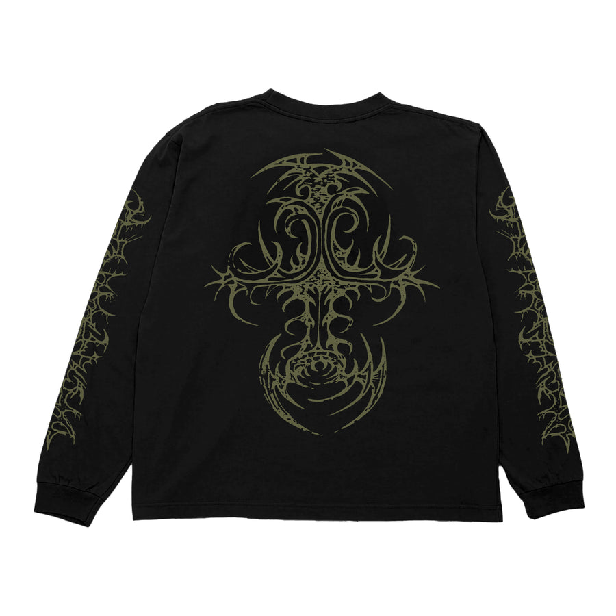 ROUGH L/S T-SHIRT (BLACK)