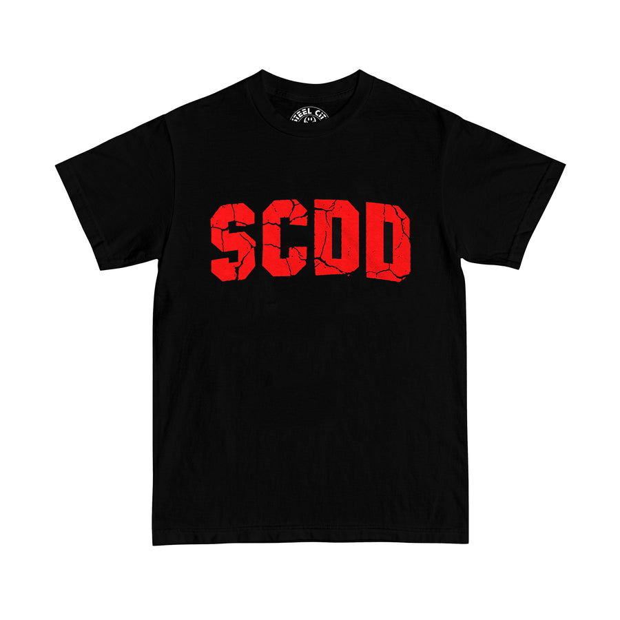 S.C.D.D. Cracked T-shirt - Black